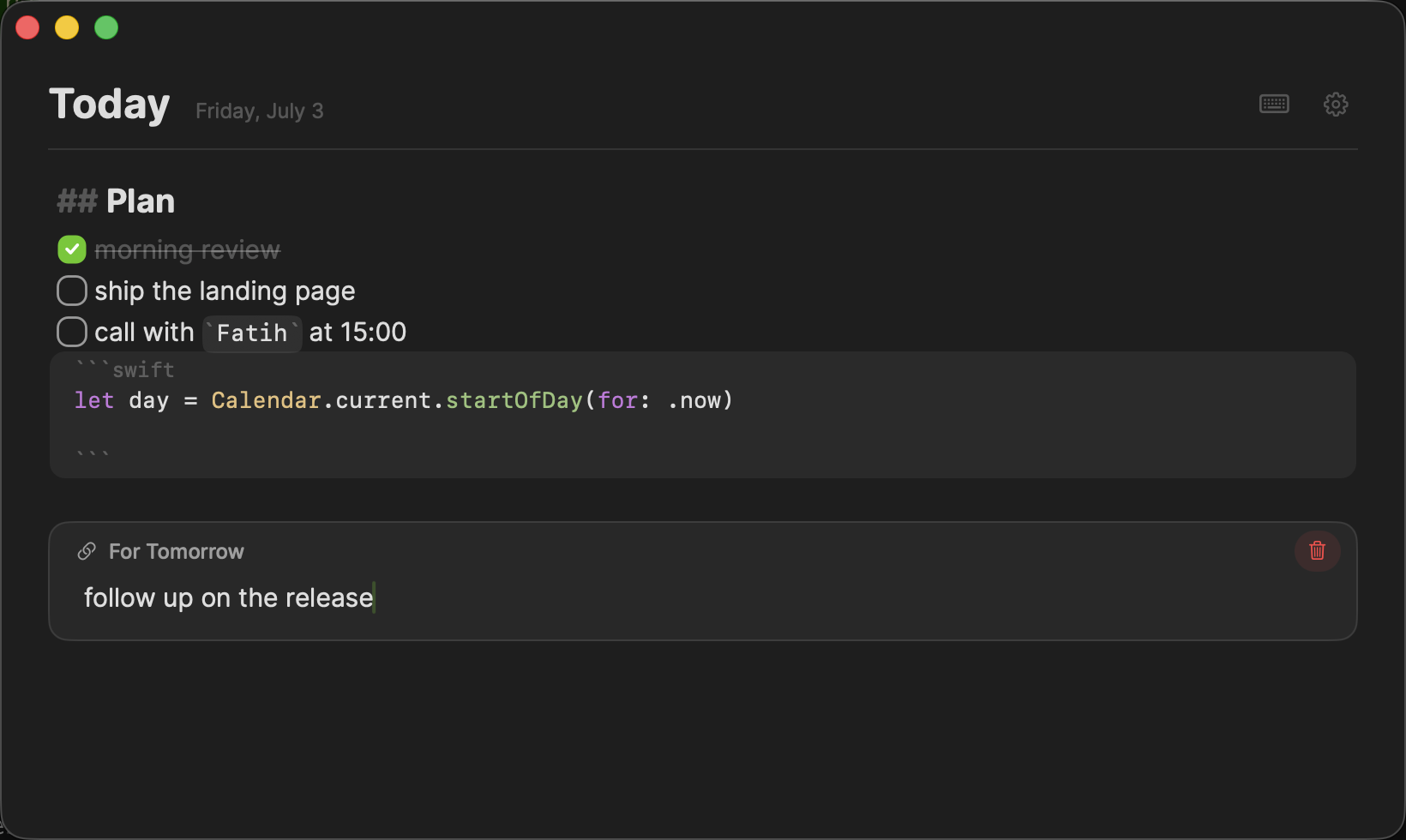Hejour interface