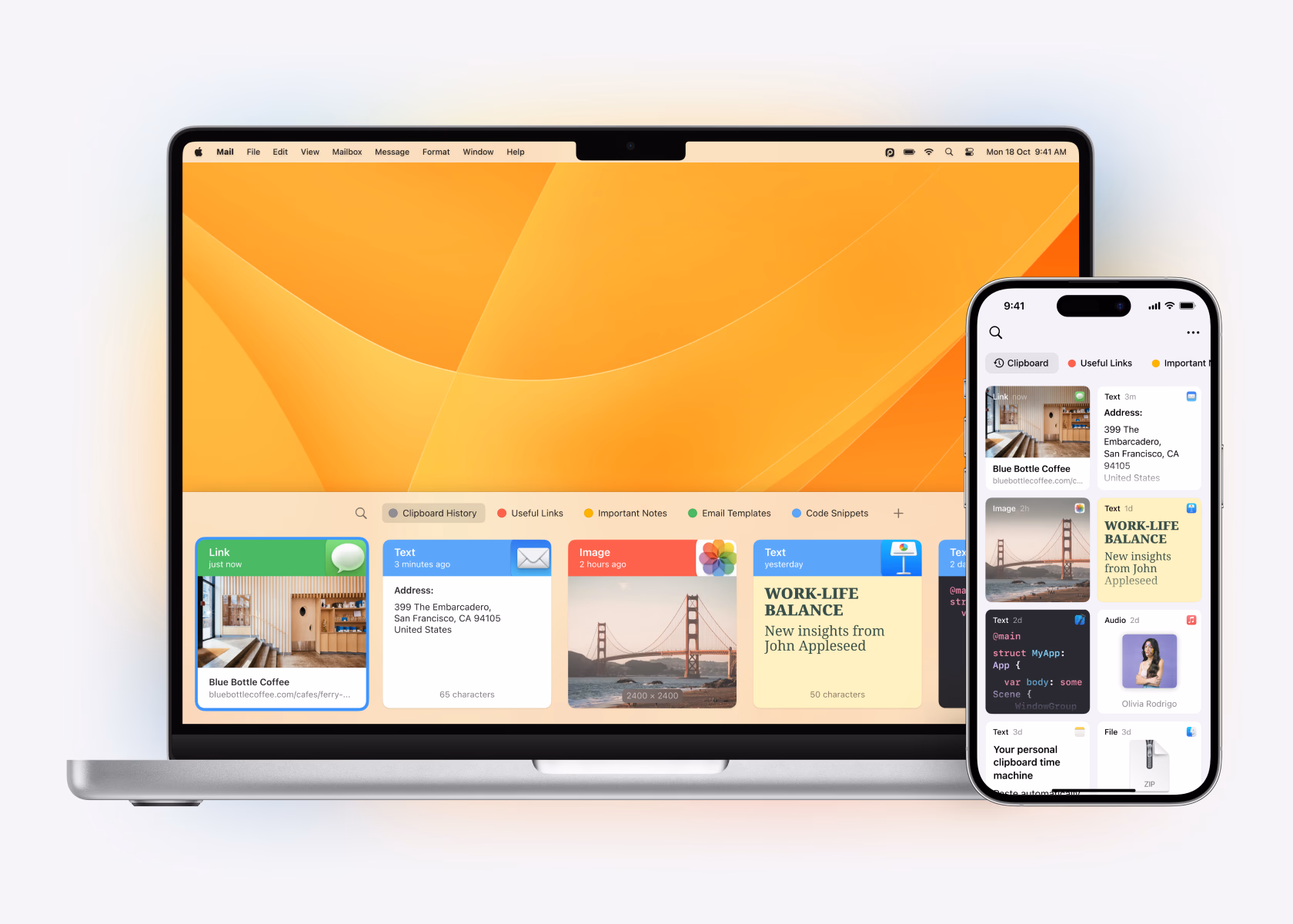 Paste interface