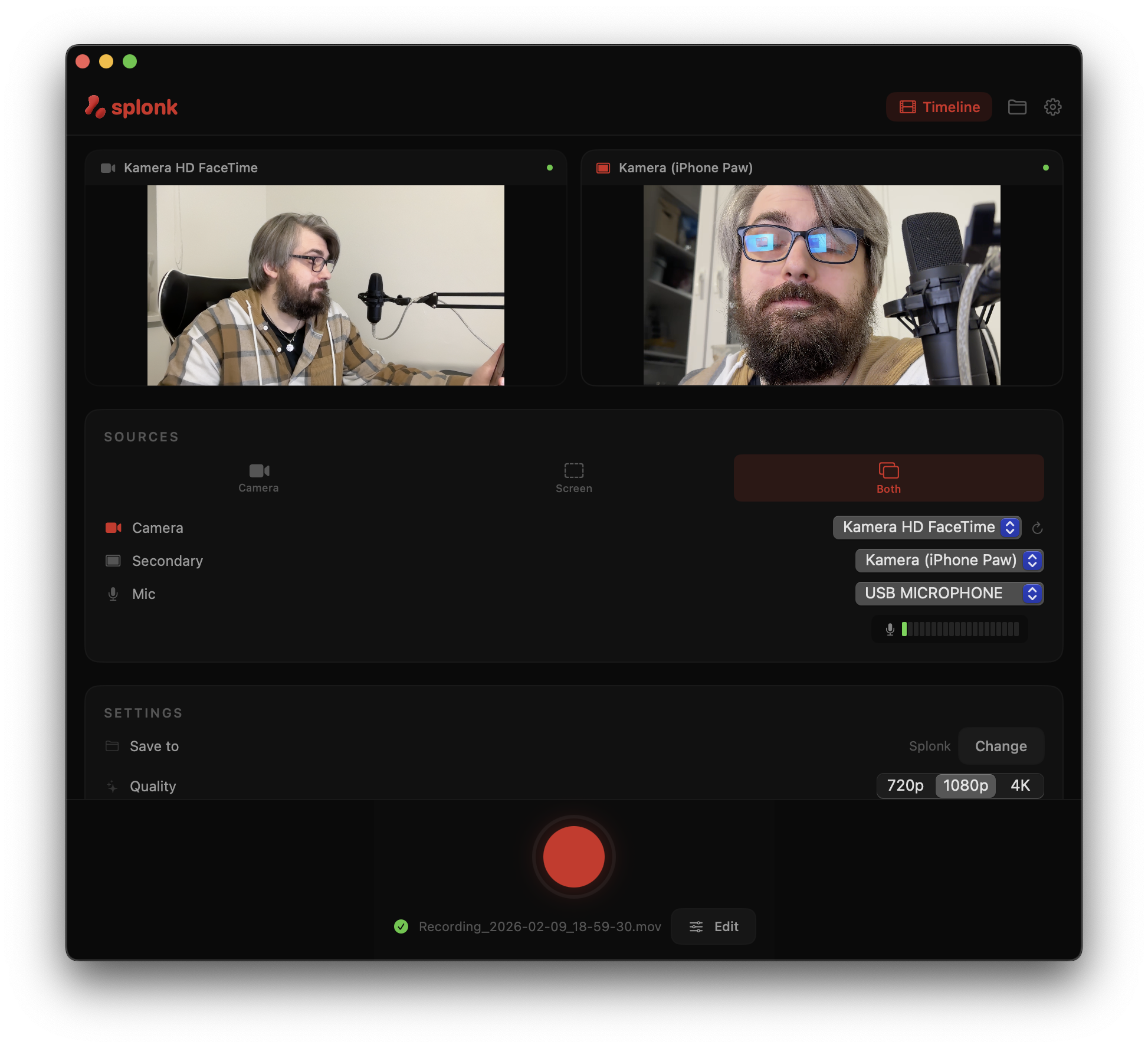 Splonk interface